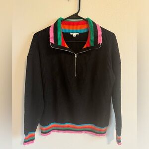 Sugarlips black quarter zip sweater women’s sz xs